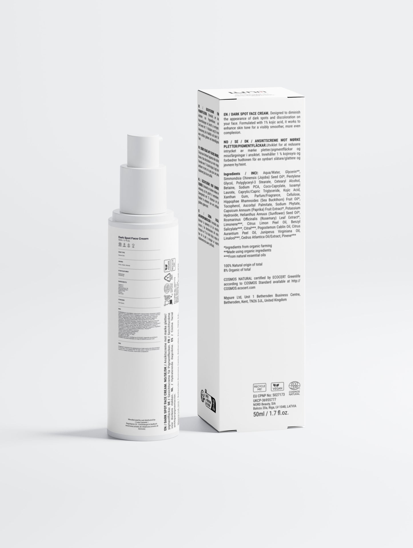 Dark Spot Face Cream with Kojic Acid