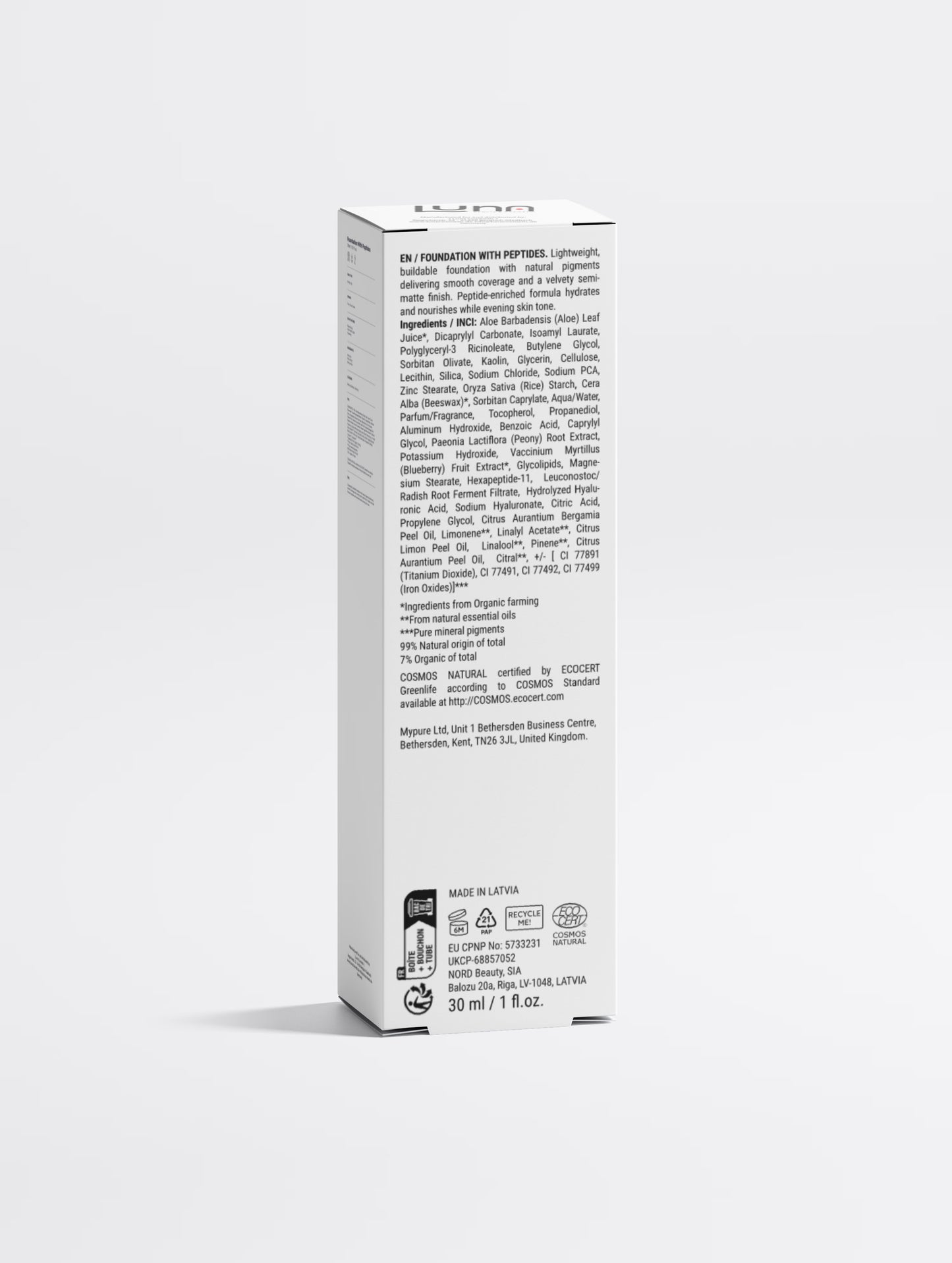Foundation with Peptides, 15 Light Cool