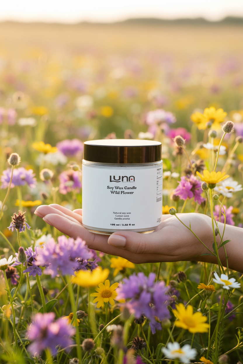 Soy Wax Candle, Lavender